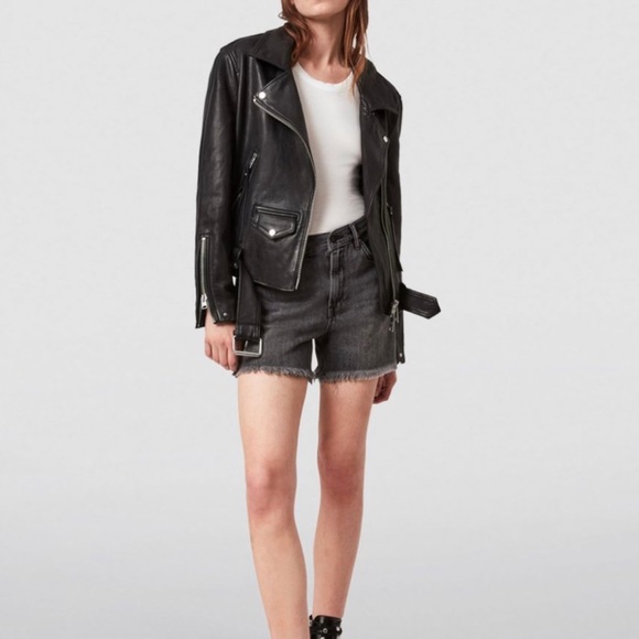 All Saints Luna Biker Jacket - Picture 6 of 8